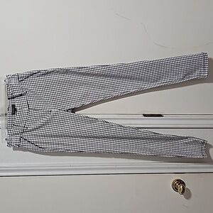 White and Black Square Pants